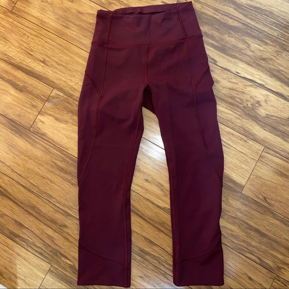 Lululemon Maroon Leggings